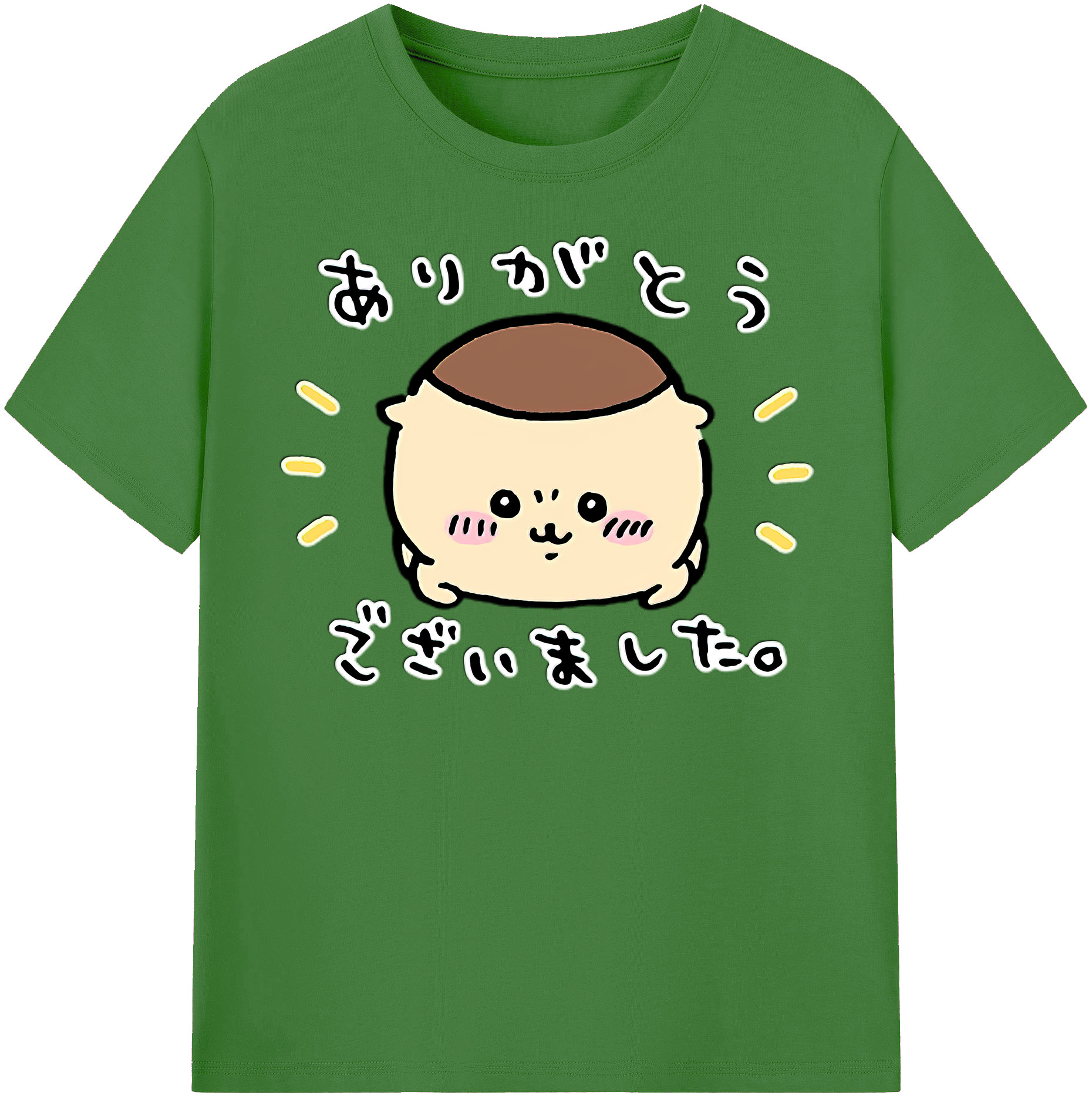 （画像用） ちいかわ くりまんじゅう Chii-kawa kuri manjū レディースカジュアルプリントTシャツ（綿100％）